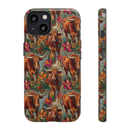Painted Longhorns Tough Case