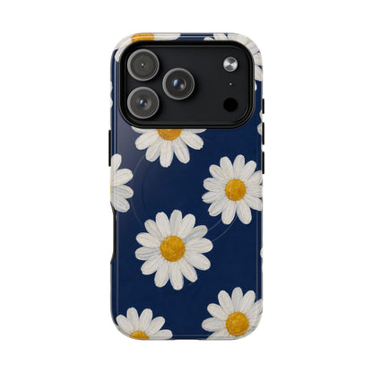 Navy Daisy Magnetic Case
