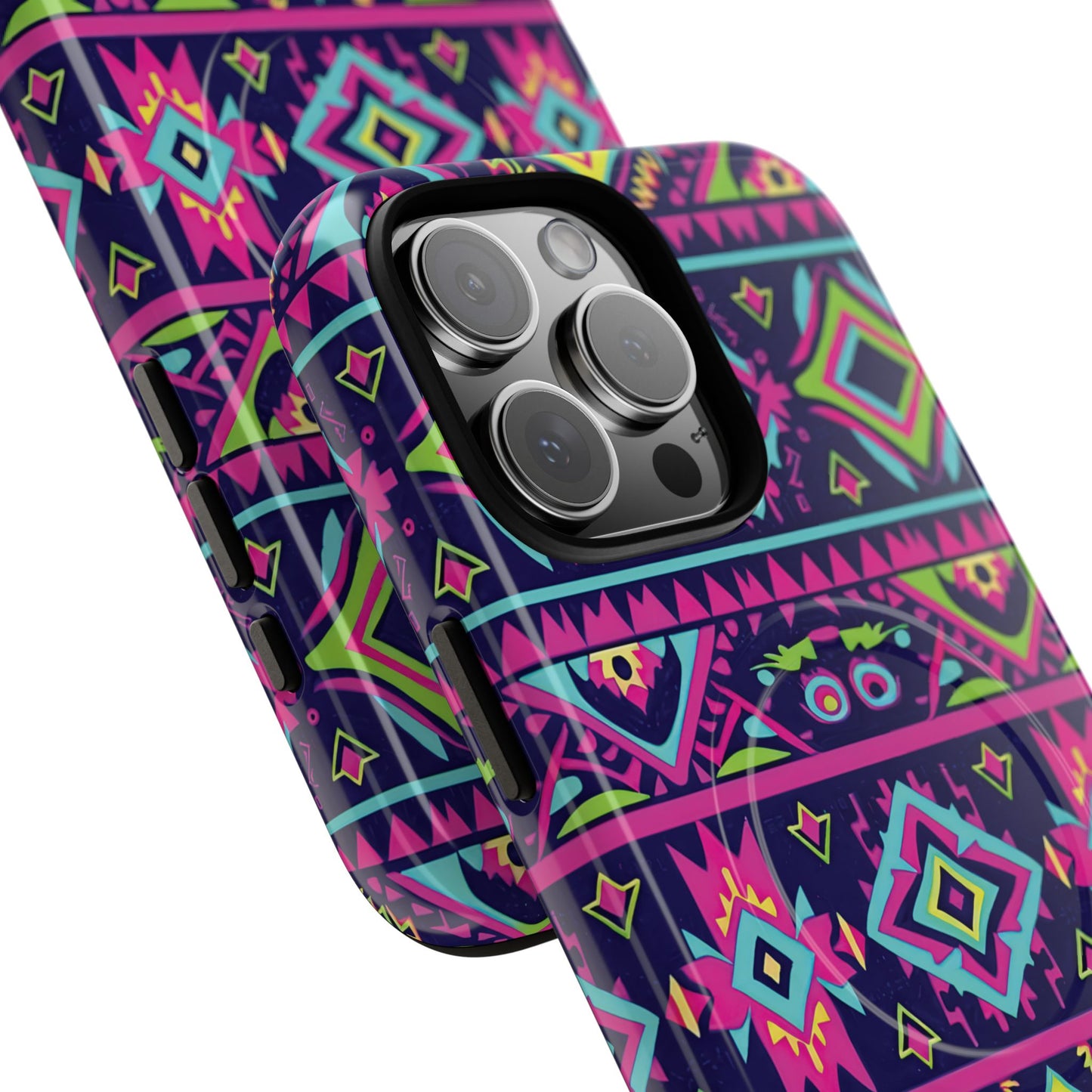 Neon Aztec Magnetic Case