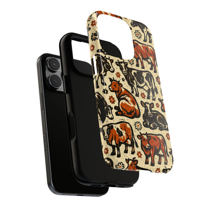Retro Cows Tough Case