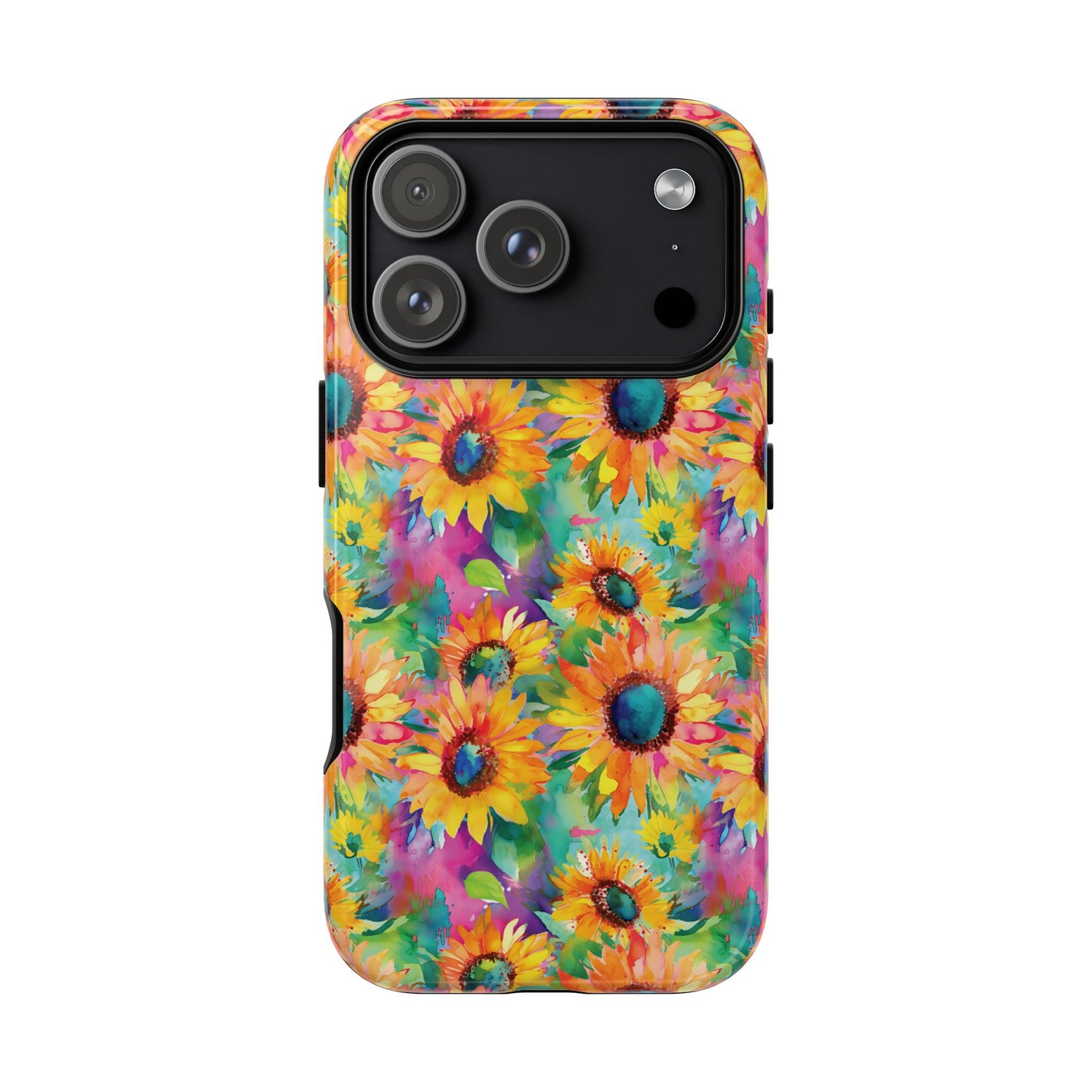 Neon Sunflowers Tough Phone Case