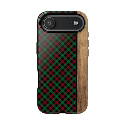 Red Green Plaid Tough Phone Case