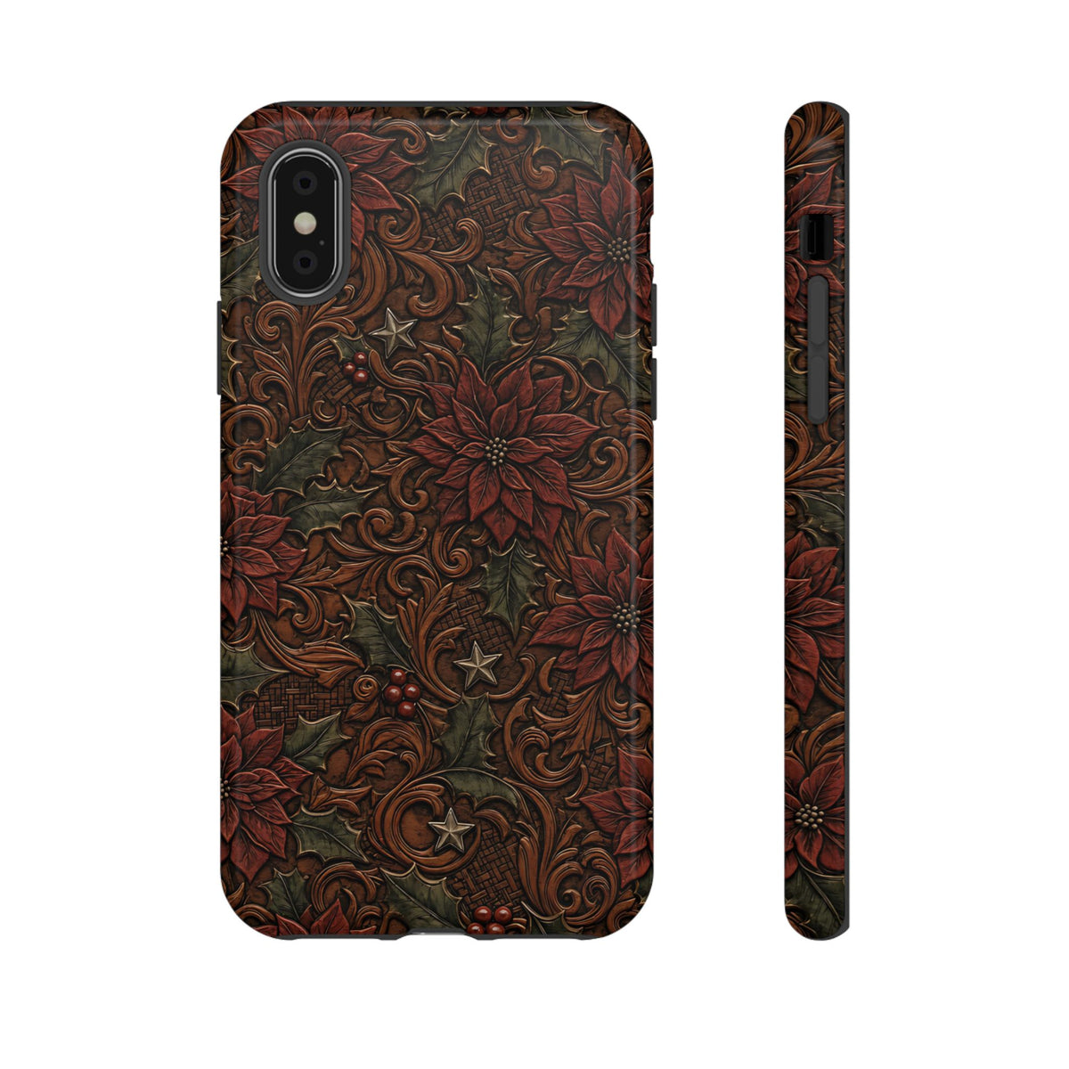 Tooled Poinsettia Tough Case