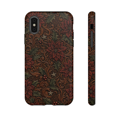 Tooled Poinsettia Tough Case