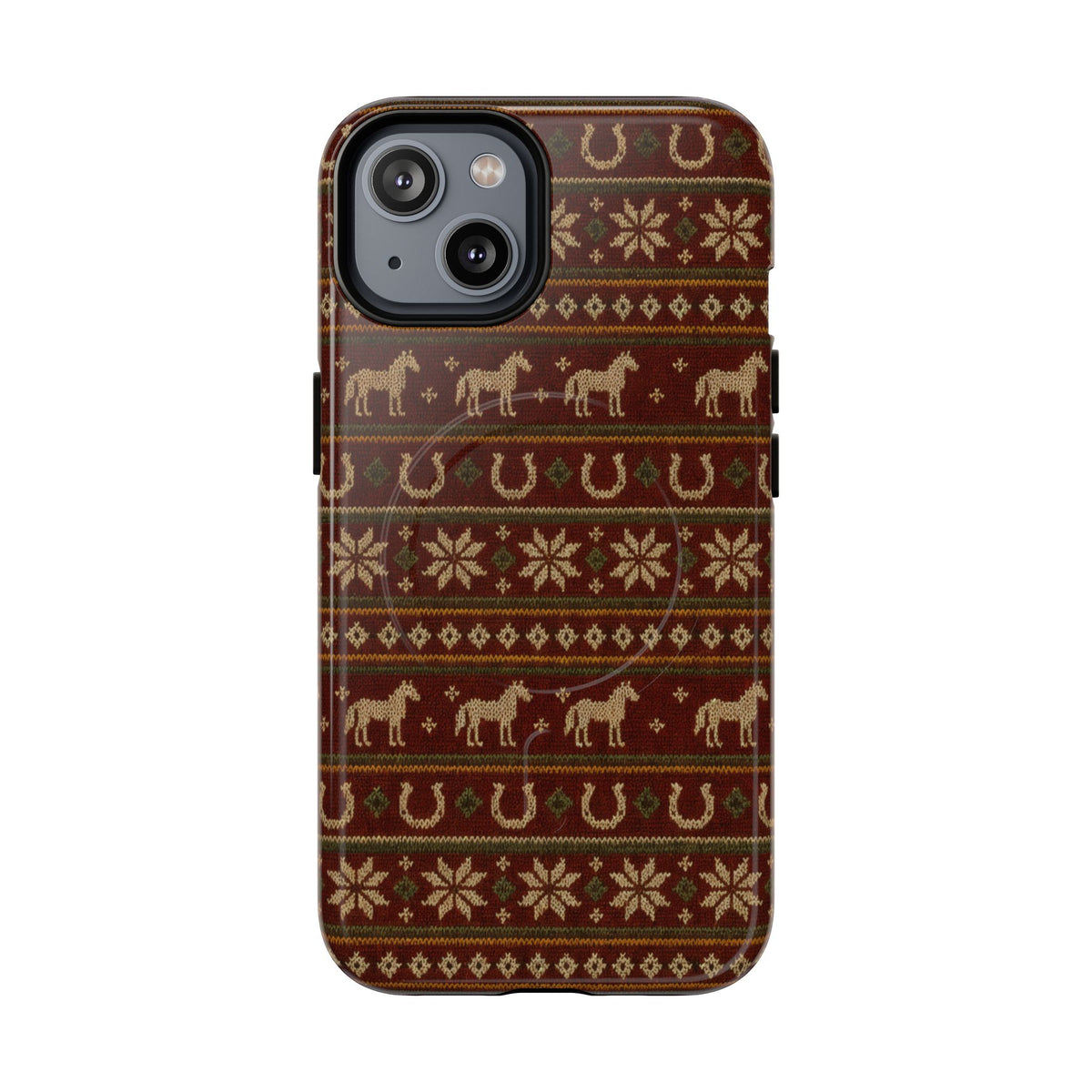 Fair Isle Horses Magnetic Case