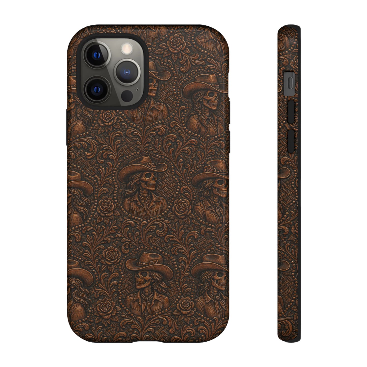 Tooled Skeleton Cowgirl Tough Case