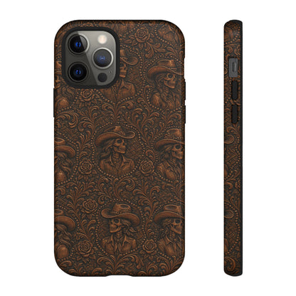 Tooled Skeleton Cowgirl Tough Case