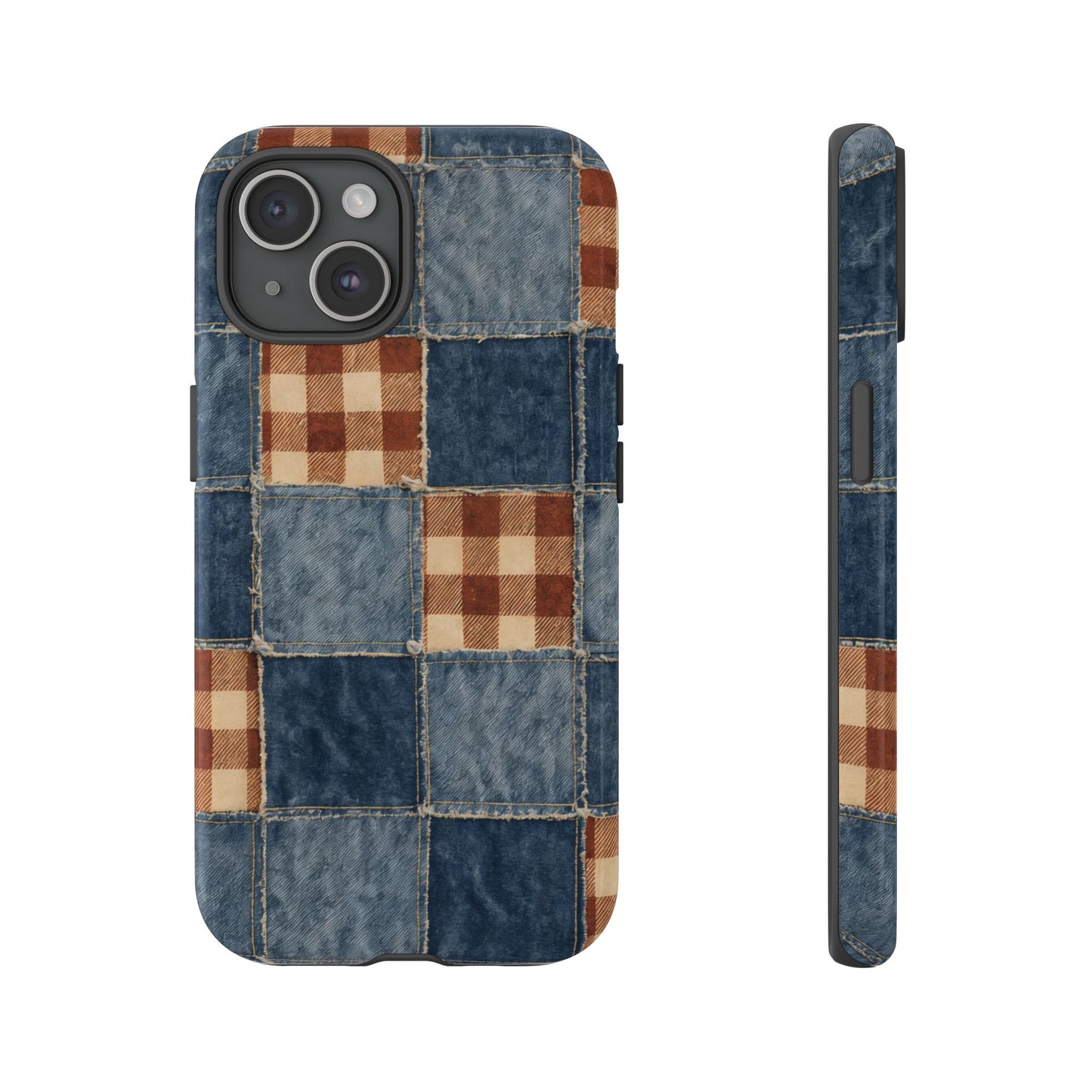 Denim Patchwork Tough Case