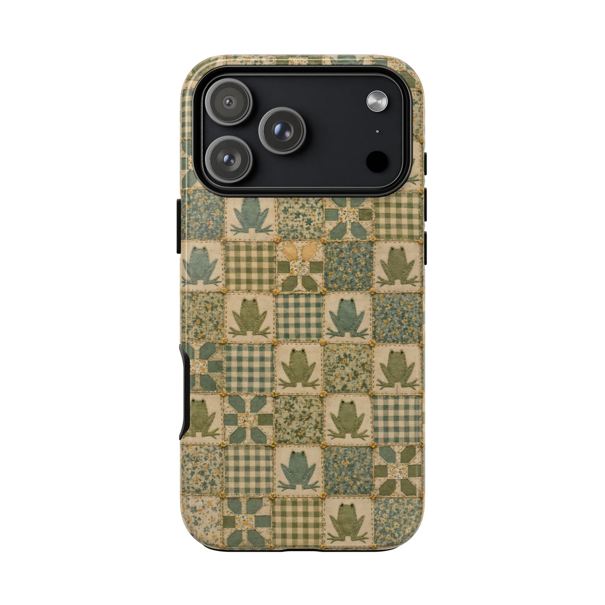 Frog Quilt Tough Case