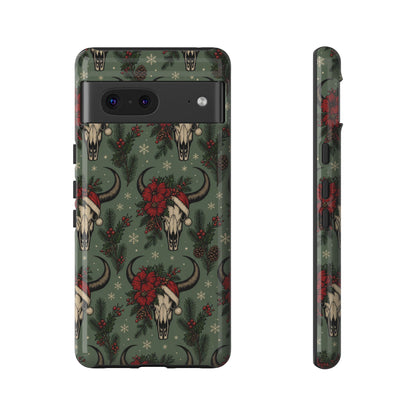 Santa Bull Skulls Tough Case