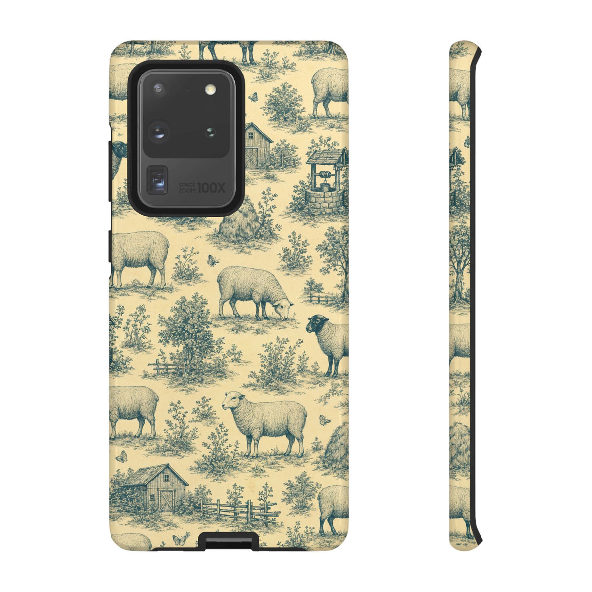 Sheep Toile Tough Case