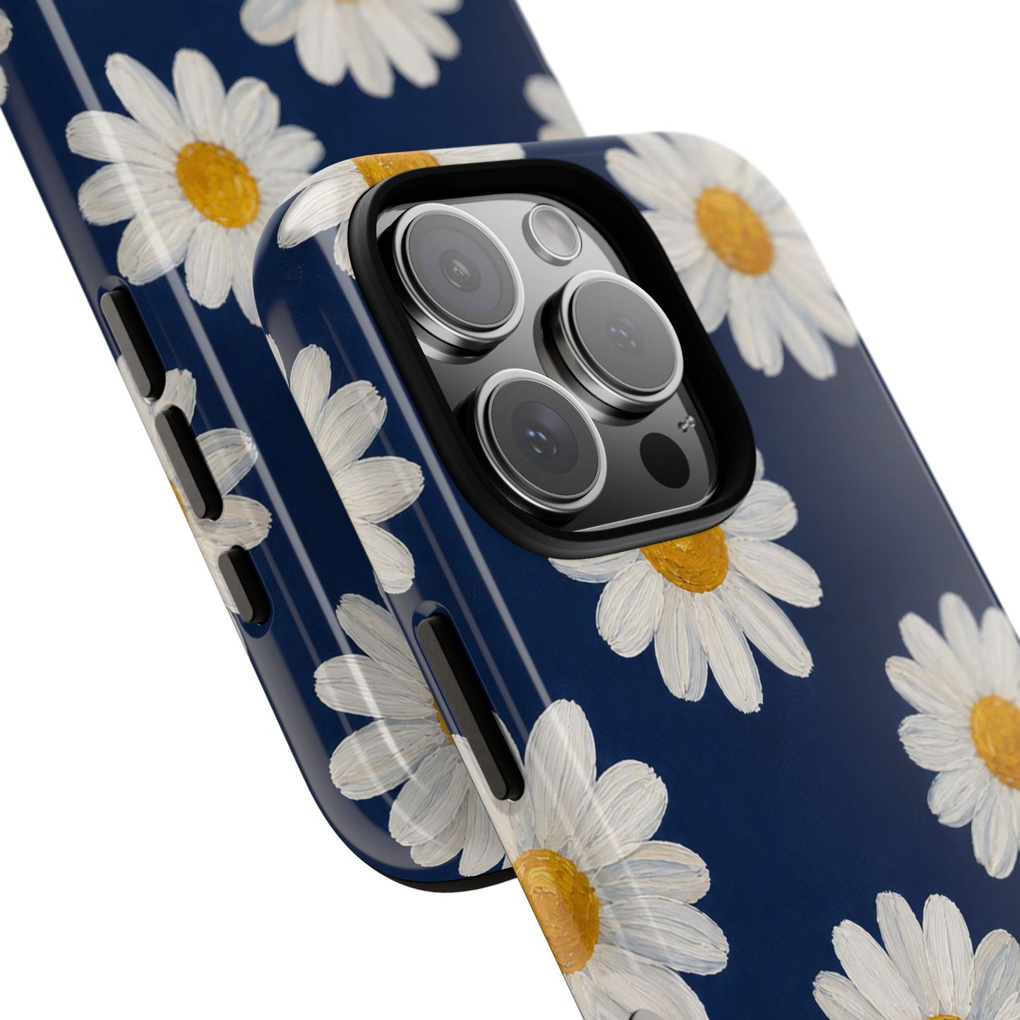 Navy Daisy Tough Case