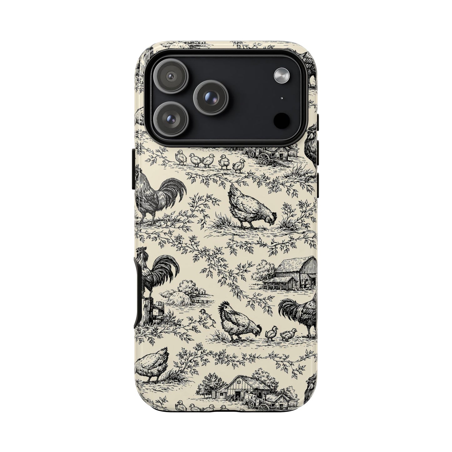 Toile Chickens Tough Case