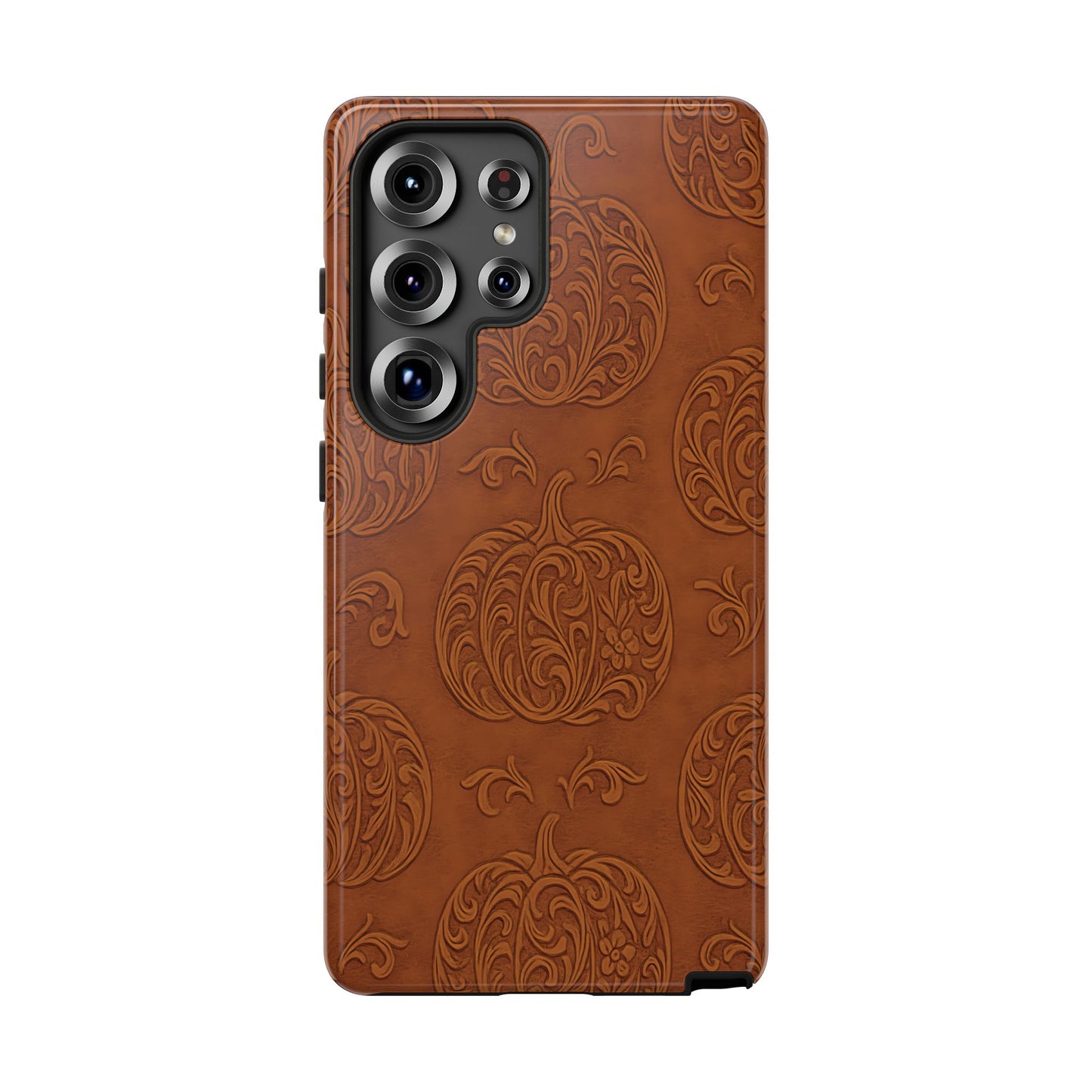 Embossed Pumpkins Tough Phone Case