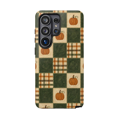 Pumpkin Check Quilt Tough Case