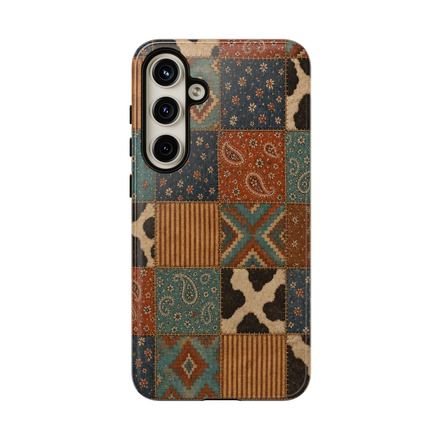 Turquoise Patchwork Tough Case
