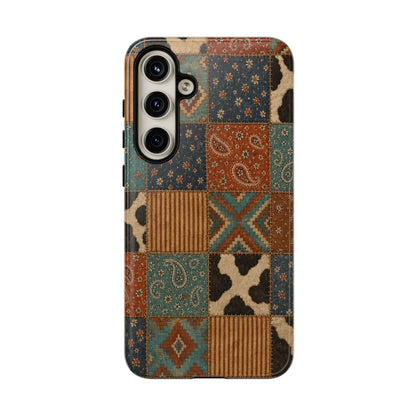 Turquoise Patchwork Tough Case