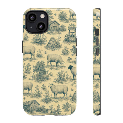 Sheep Toile Tough Case