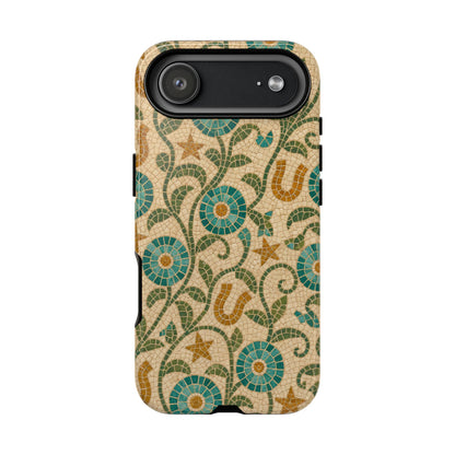 Turquoise Horseshoe Mosaic Tough Case