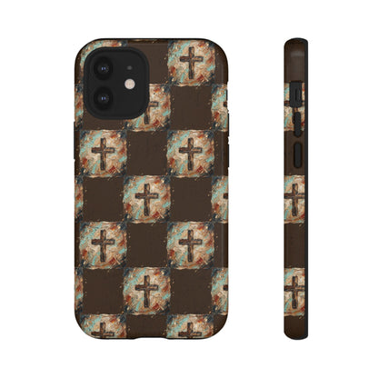 Checker Painted Cross Tough Case