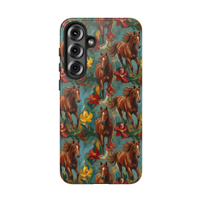 Oil Painted Horses Tough Case