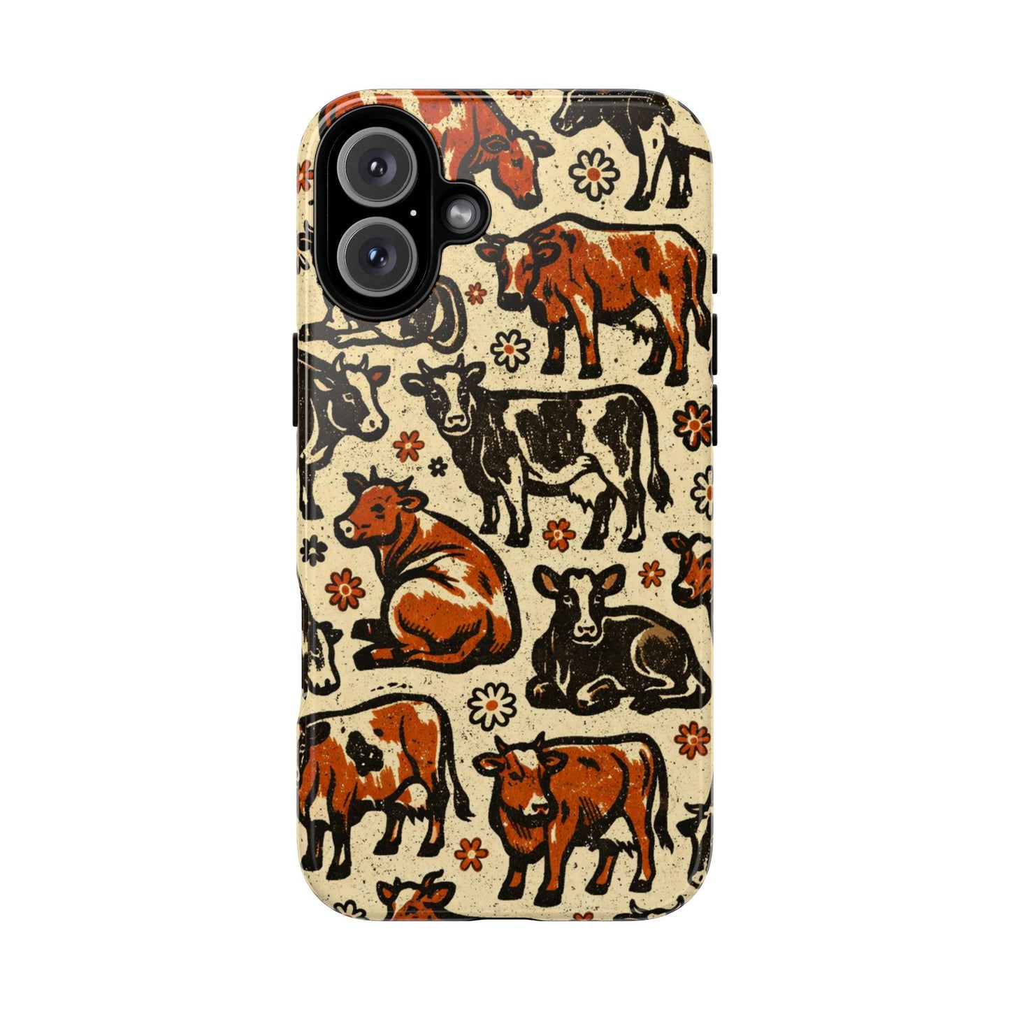 Retro Cows Tough Case