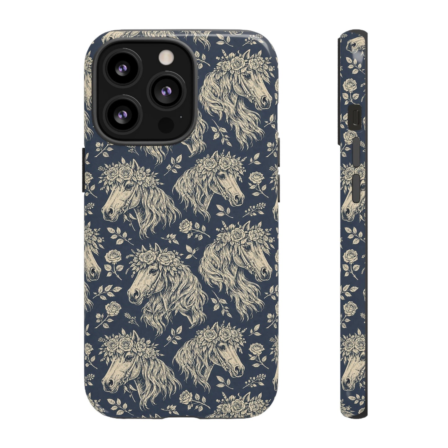 Floral Horses Tough Case