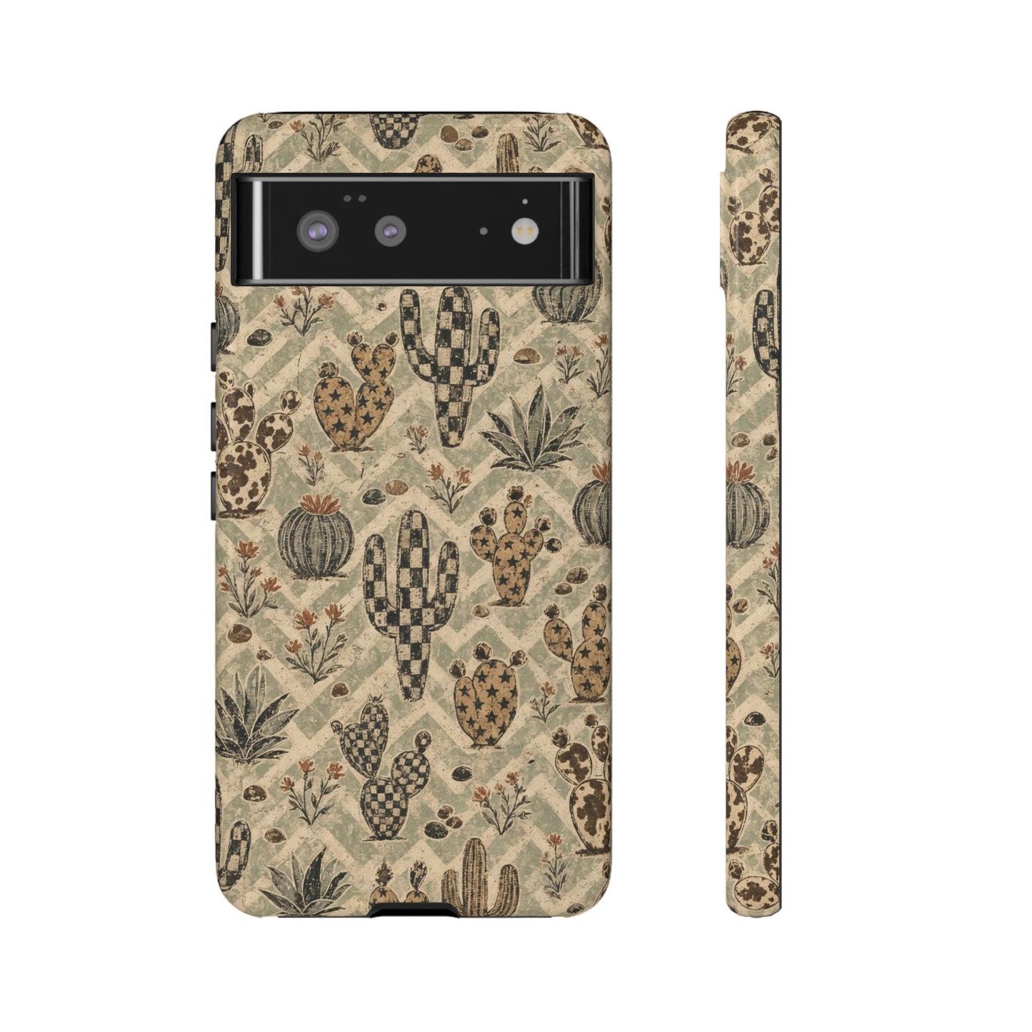 Checkered Cactus Tough Case