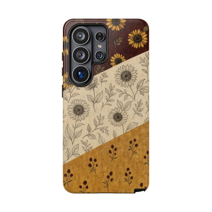 Sunflower Burgundy Swaths Tough Case