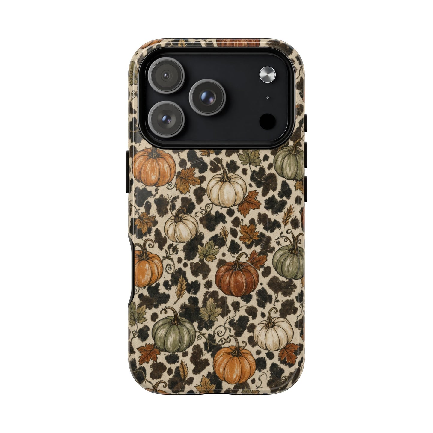 Cowhide Pumpkin Patch Magnetic Case