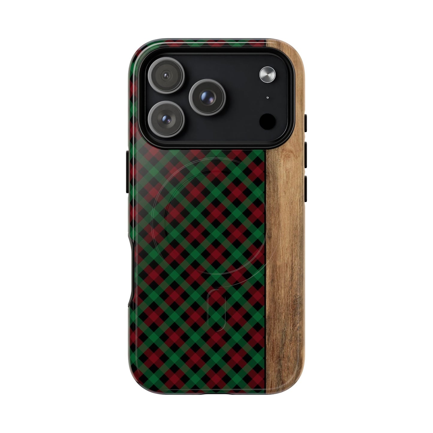Red Green Plaid Magnetic Case