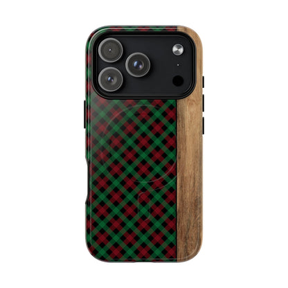 Red Green Plaid Magnetic Case