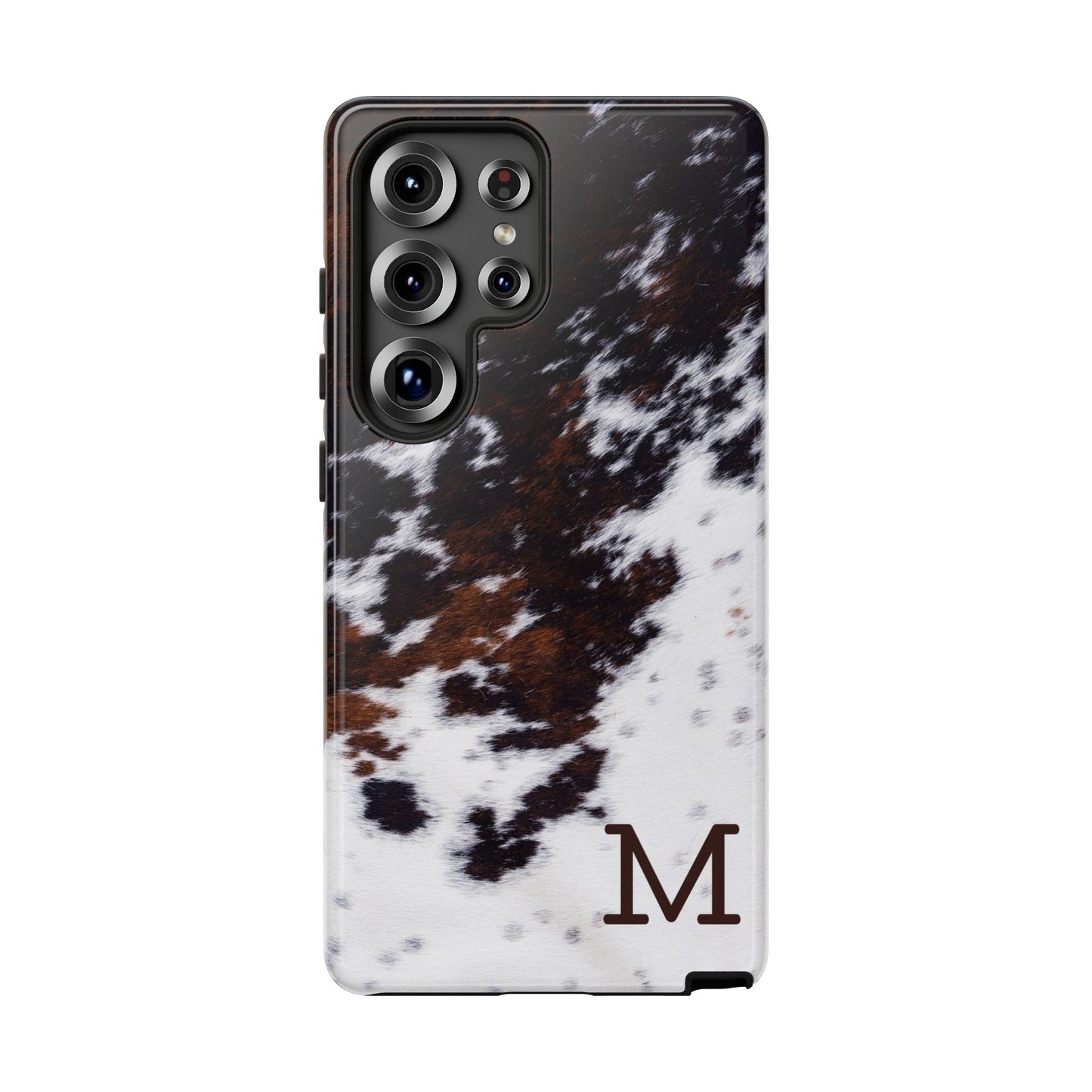Cowhide Monogram Tough Phone Case