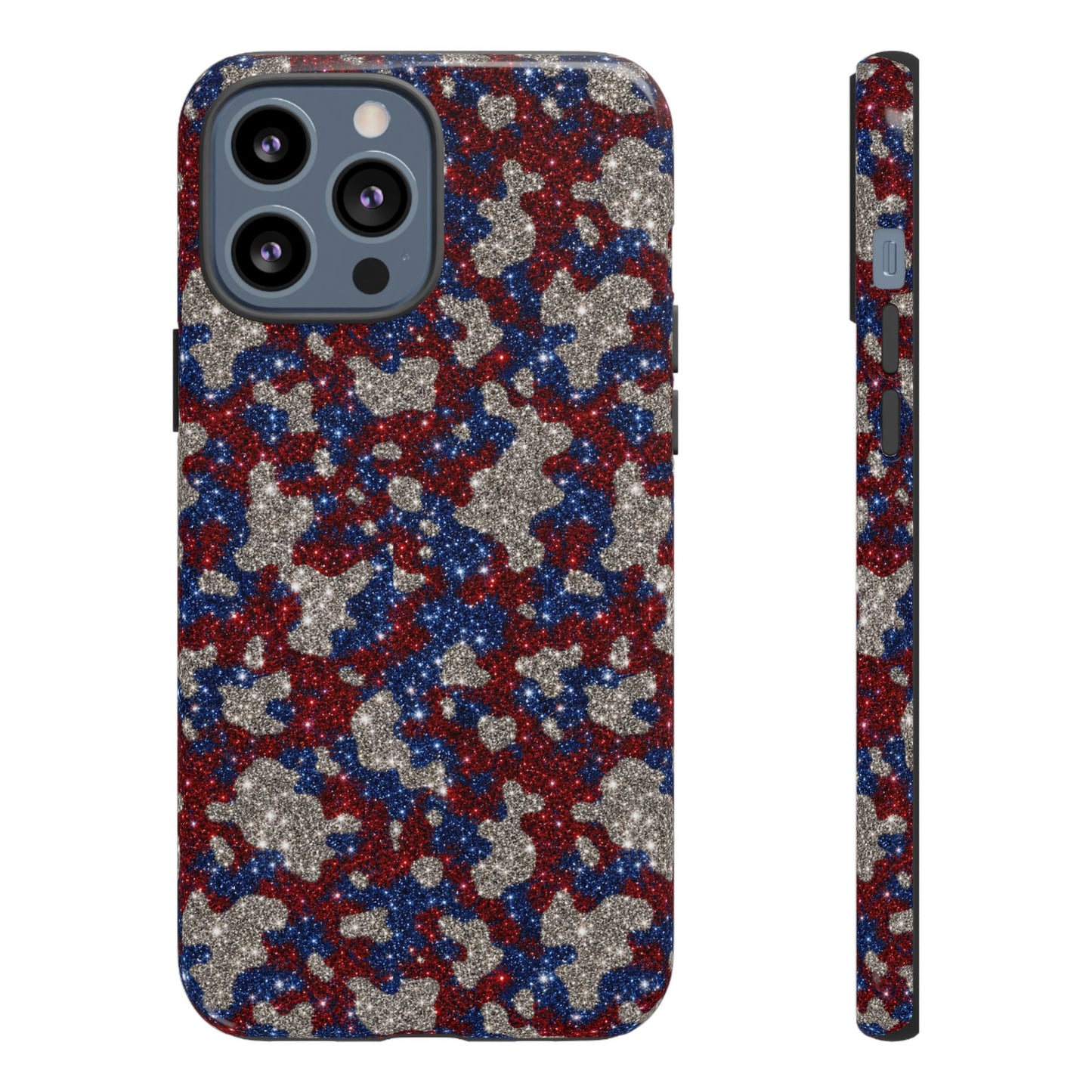 USA Cowhide Glitter Tough Case