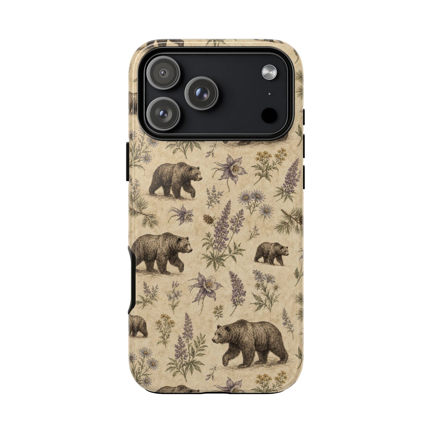 Floral Bear Tough Case