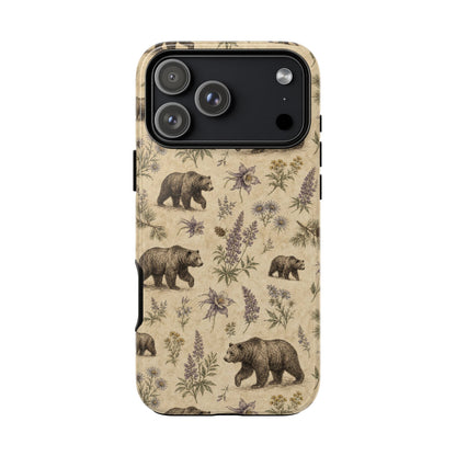 Floral Bear Tough Case