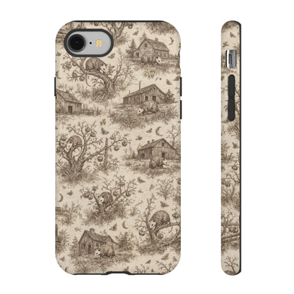 Opossum Toile Tough Case