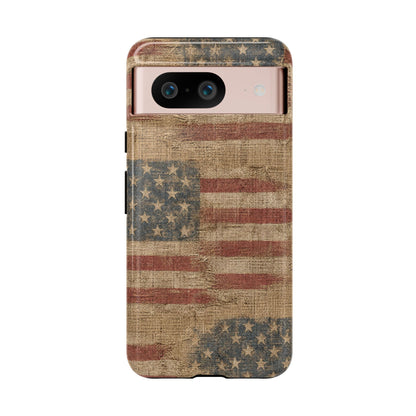 Burlap Flag Tough Case
