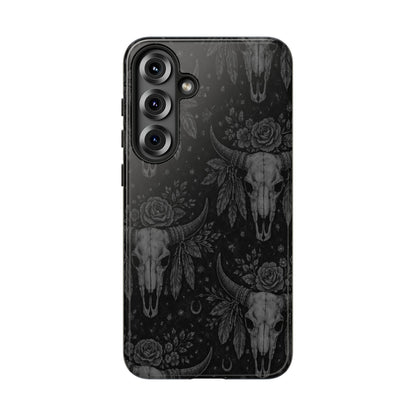 Western Noir Bull Skulls Tough Case