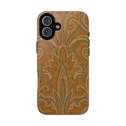 Boot Stitch Tan Magnetic Case