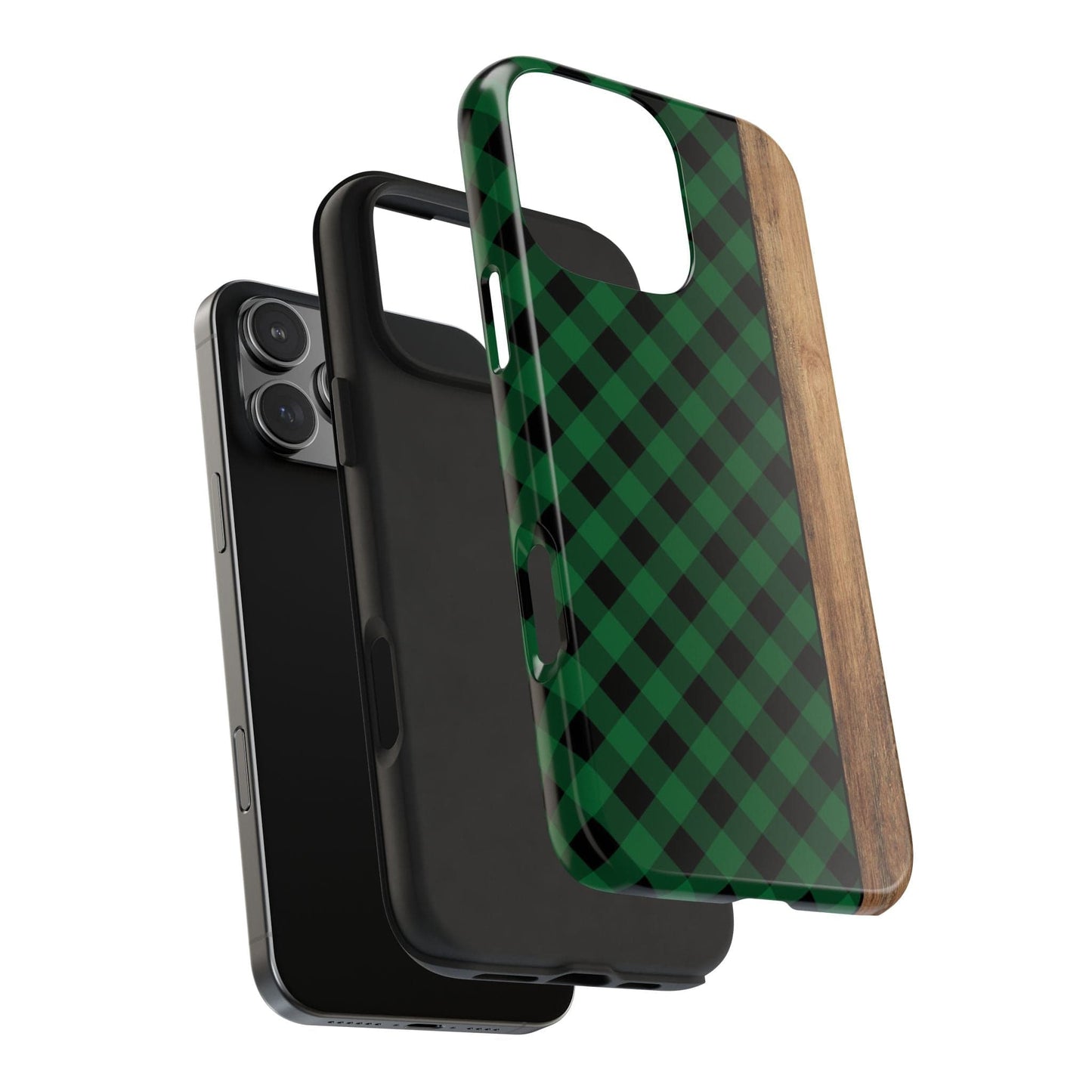 Green Plaid Phone Case