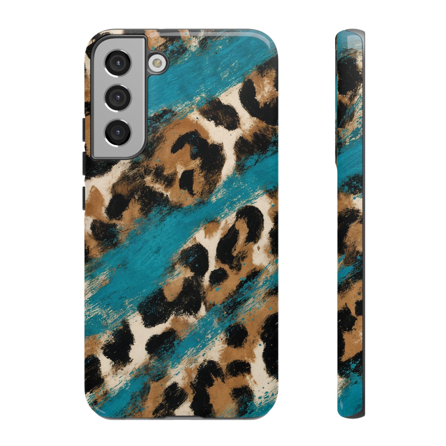 Turquoise Leopard Tough Case