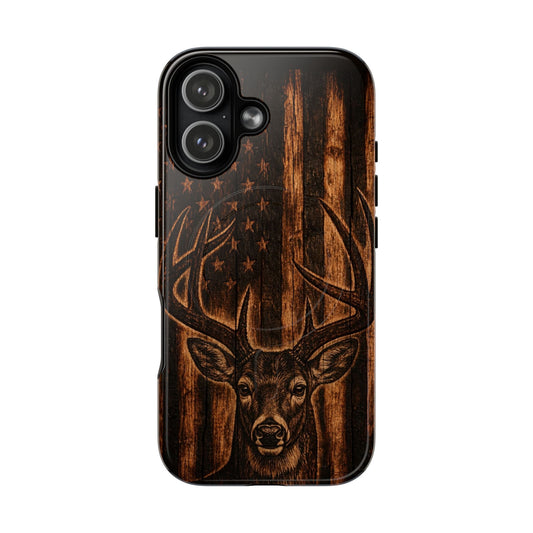 Carved Buck Magnetic Case