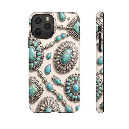 Turquoise Silver Concho Tough Case