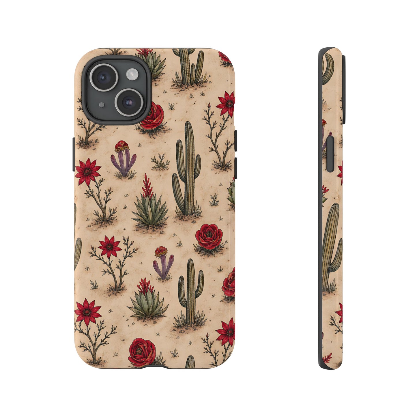 Red Bloom Desert Tough Case