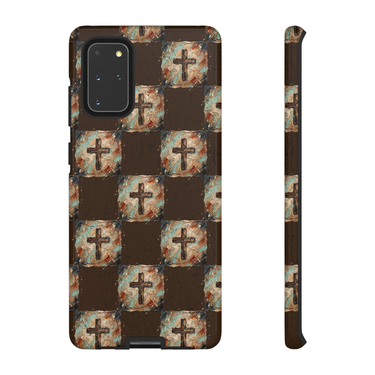 Checker Painted Cross Tough Case