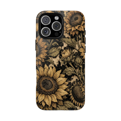 Cowhide Sunflowers Tough Case