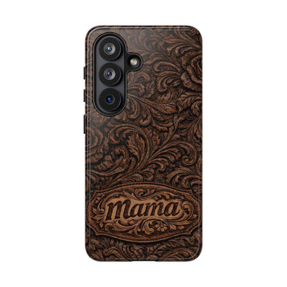 Carved Floral Mama Tough Case