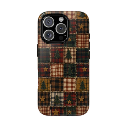 Christmas Rag Quilt Tough Case