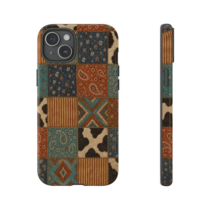 Turquoise Patchwork Tough Case